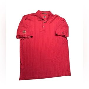 Tiger Woods Nike FIT Dry Bighorn Golf Polo  Red XL Mens Performance Classic D135